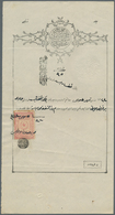 Saudi-Arabien - Hedschas: 1905-10, Five Hejaz Railway Documents With Ottoman / Turkey Revenue Stamps - Saudi Arabia