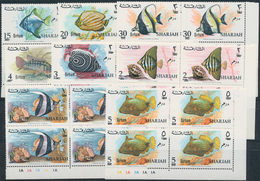 Schardscha / Sharjah: 1966, Fish, Investment Lot Of At Least 50 Sets Mint Never Hinged, Probably Mor - Sharjah