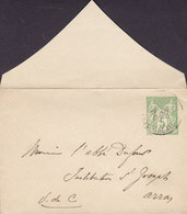 France 'Petite' Postal Stationery Ganzsache Entier 5c. Allegorie 30. DEC. 1900 Cover Lettre (010) Druckdatum (2 Scans) - Standard Covers & Stamped On Demand (before 1995)