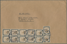 Sudan - Dienstmarken Regierung: 1936/49, Airmail Covers To London Franked Up To 10 Sh (5), Plus Fron - Soedan (1954-...)