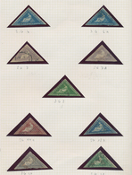 Kap Der Guten Hoffnung: 1853/1864, Mainly Used Collection Of 17 Triangulars (one Forgery Not Counted - Kap Der Guten Hoffnung (1853-1904)