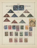 Kap Der Guten Hoffnung: 1853-1882, Prachtsammlung Mit 13 Voll- Bis Teils Breitrandigen Dreiecken, Da - Cape Of Good Hope (1853-1904)