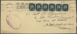 Südafrika - Dienstmarken: 1941/47, Covers (7 Inc. 4 By Air Mail) All Used To The Editor, "East Afric - Timbres De Service