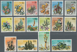 Südwestafrika: 1973, Desert Plants Definitive Issue Complete Set Of 16 In A Lot With 17 Sets Mostly - Südwestafrika (1923-1990)