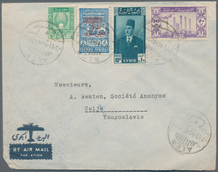 Syrien: 1917/1960 (ca.), Mainly 1940s/1950s, Holding Of Apprx. 390 Covers/cards, Mainly Commercial C - Siria