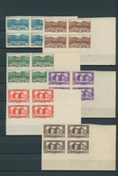 Syrien: 1940/1955, Mint Collection Of 67 IMPERFORATE Blocks Of Four (=268 Imperforate Stamps) With M - Siria