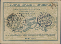 Thailand - Ganzsachen: 1913, Three International Reply Coupons, All Used With Siam And Foreign Dates - Tailandia