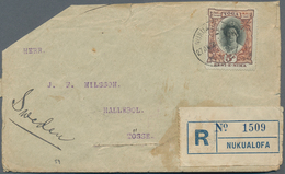 Tonga: 1923/70, Covers (8, Inc. Tin-can Mail X5, 1934/35 And 1968/69), 1900 Reg. Stationery (uprate - Tonga (...-1970)