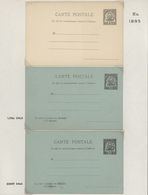 Tunesien: 1888/1948 Ca., Almost Complete Collection With Ca.60 Different Mint Postal Stationeries, C - Covers & Documents