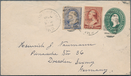 Vereinigte Staaten Von Amerika: 1886/1946, Collection With 34 Postal Stationeries Used, Two Censored - Cartas & Documentos