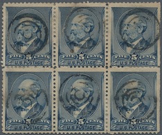 Vereinigte Staaten Von Amerika: 1888/1890, Collection With 23 Covers Franked With 5 C Indigo "Garfie - Covers & Documents