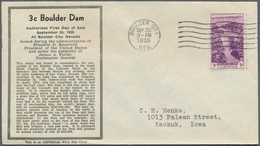 Vereinigte Staaten Von Amerika: 1929/1945 (focus On 1930s), Lot Of 107 FDC Often Bearing Stamps In U - Covers & Documents