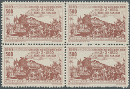 Vietnam-Nord (1945-1975): 1956, Inauguration Of Railway Hanoi - Muc Nam Quan Complete Set Of Four In - Viêt-Nam