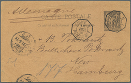 Alle Welt: 1860/1940 (ca.), Lot Of 47 Covers/cards/stationeries, Incl. Airmail, Ship Mail, Uprated S - Collections (without Album)