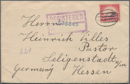 Alle Welt: 1873/1966 Small Holding Of About 110 Letters, Picture Postcards, Postal Stationery, While - Colecciones (sin álbumes)