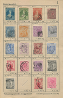 Übersee: 1850/1900 (ca.), Assortment Of Nearly 300 Stamps In An Ancient Approval Book, Comprising A - Other & Unclassified