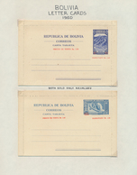 Mittel- Und Südamerika: 1875/1950 Ca., POSTAL STATIONERIES: Comprehensive Collection With Ca.180 Dif - America (Other)