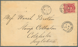 Südamerika: 1875/1970, Lot Of Ca. 250 Letters And Postal Stationery, I.a. Peru 10 C 1875 On Folded L - Otros - América