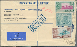 British Commonwealth: 1956/1960, Group Of Eleven Commercial Covers To Pforzheim/Germany, Mainly Regi - Altri & Non Classificati