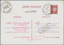 Französische Kolonien: 1942/43 7 Different Postal Stationery Cards From/to Senegal And From Paris To - Andere & Zonder Classificatie