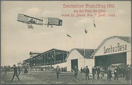 Flugpost Deutschland: 1911/60 Ca., Collection Of About Over 80 Ppc's, Covers And Other Items (mostly - Airmail & Zeppelin