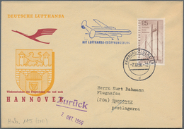 Flugpost Deutschland: 1956/66, Lufthansa-Erstflüge (1 X SAS), 12 Bessere Belege Meist Von Rückflügen - Airmail & Zeppelin