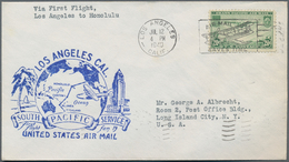 Flugpost Übersee: 1935 - 1940, Airmail Transpacific Clipper, 98 Covers From America, Philippines, Ho - Autres & Non Classés