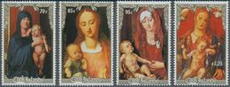 Thematik: Druck-Dürer / Printing-Dürer: 1988, COOK ISLANDS: Christmas Complete Set Of Four With Diff - Autres & Non Classés