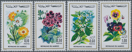 Thematik: Flora, Botanik / Flora, Botany, Bloom: 1975, MOROCCO: Flowers Complete Set Of Four Incl. 0 - Other & Unclassified