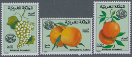 Thematik: Flora-Obst + Früchte / Flora-fruits: 1978, MOROCCO: Postage Dues Complete Set Of Three Inc - Frutta