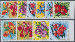 Thematik: Flora-Orchideen / Flora-orchids: 1972, BURUNDI: Orchids Complete Set Of 11 Stamps In A Lot - Orchideen