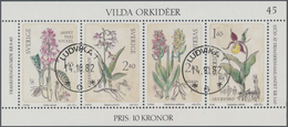 Thematik: Flora-Orchideen / Flora-orchids: 1982, SWEDEN: Wild Orchids Lot With About 300 Miniature S - Orchideeën