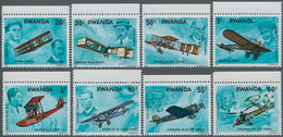 Thematik: Flugzeuge, Luftfahrt / Airoplanes, Aviation: 1978, RWANDA: Aviation History Complete Set O - Aviones