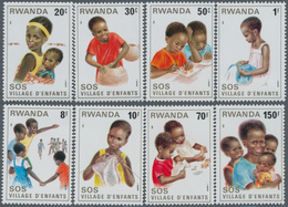 Thematik: Kinder / Children: 1981, RWANDA: SOS Children Village In Kigali Complete Set Of Eight From - Otros & Sin Clasificación