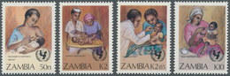 Thematik: Kinder / Children: 1988, ZAMBIA: Campaign For Survival Of Children Complete Set Of Four (f - Andere & Zonder Classificatie