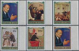 Thematik: Malerei, Maler / Painting, Painters: 1970, GUINEA: 100th Birthday Lenins Complete Set Of S - Other & Unclassified
