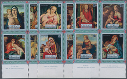 Thematik: Malerei, Maler / Painting, Painters: 1973, AITUTAKI: Christmas Paintings Complete Set Of T - Other & Unclassified