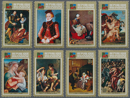 Thematik: Malerei, Maler / Painting, Painters: 1973, RWANDA: IBRA Munich ‘73 Complete Set Of Eight F - Other & Unclassified