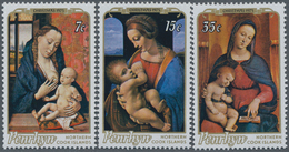 Thematik: Malerei, Maler / Painting, Painters: 1975, PENRHYN: Christmas Complete Set Of Three With D - Altri & Non Classificati