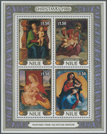 Thematik: Malerei, Maler / Painting, Painters: 1986, NIUE: Christmas Miniature Sheet With Four Diffe - Other & Unclassified