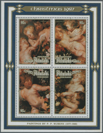 Thematik: Malerei, Maler / Painting, Painters: 1987, AITUTAKI: Christmas Miniature Sheet With Four D - Sonstige & Ohne Zuordnung