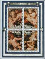 Thematik: Malerei, Maler / Painting, Painters: 1987, AITUTAKI: Christmas Miniature Sheet With Four D - Sonstige & Ohne Zuordnung