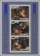 Thematik: Malerei, Maler / Painting, Painters: 1987, COOK ISLANDS: Christmas Miniature Sheet With Th - Sonstige & Ohne Zuordnung