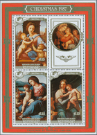 Thematik: Malerei, Maler / Painting, Painters: 1987, PENRHYN: Christmas Miniature Sheet With Three D - Sonstige & Ohne Zuordnung