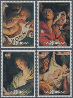 Thematik: Malerei, Maler / Painting, Painters: 1988, NIUE: Christmas Complete Set Of Four With Diffe - Sonstige & Ohne Zuordnung