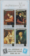 Thematik: Malerei, Maler / Painting, Painters: 1990, COOK ISLANDS: Stamp World London Miniature Shee - Sonstige & Ohne Zuordnung