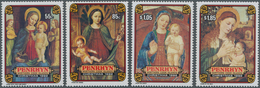 Thematik: Malerei, Maler / Painting, Painters: 1993, PENRHYN: Christmas Complete Set Of Four With Pa - Sonstige & Ohne Zuordnung