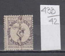 42K433 / 1919 - 10 CENT - INDUSTRIE TURISTICHE , Revenue Fiscaux Steuermarken , Italia Italy Italie - Fiscales