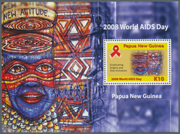 Thematik: Medizin, Gesundheit / Medicine, Health: 2008, Papua New Guinea. WORLD AIDS DAY. Lot Of 300 - Médecine