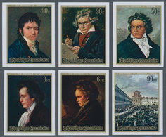 Thematik: Musik-Komponisten / Music-composers: 1971, RWANDA: 200th Birthday Of Ludwig Van Beethoven - Music